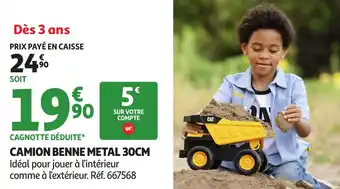 Auchan Camion benne metal offre