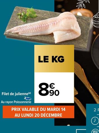 Carrefour Filet de Julienne offre