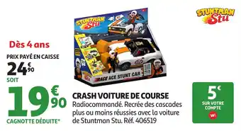 Auchan Crash voiture de course offre