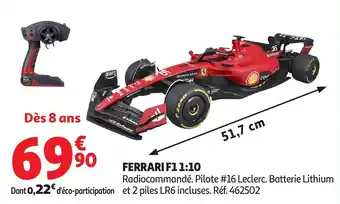 Auchan Ferrari f11:10 offre