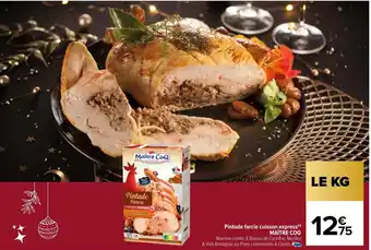 Carrefour Pintade Farcie Cuisson Express offre