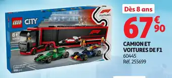 Auchan Camion et voitures de f1 offre