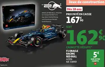Auchan RED BULL F1 oracle racing offre