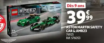 Auchan LEGO SPEED Aston martin safety car & amr23 offre