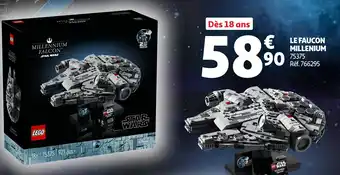 Auchan LEGO Star Wars le faucon millenium offre