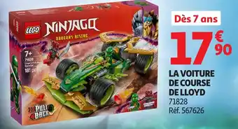 Auchan LEGO Ninjago la voiture de course de lloyd offre