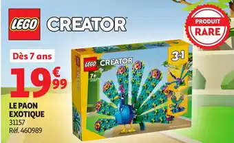Auchan LEGO Creator le paon exotique offre