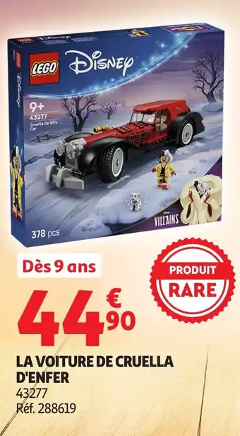 Auchan LEGO Disney la voiture de cruella d'enfer offre