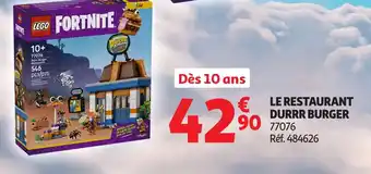 Auchan LEGO Fortnite le restaurant durrr burger offre