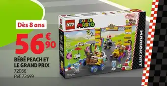 Auchan LEGO Super Mario Bébé peach et le grand prix offre