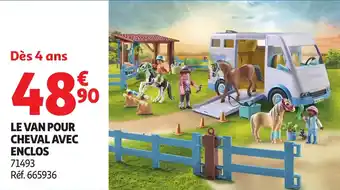 Auchan Le van pour cheval avec enclos offre