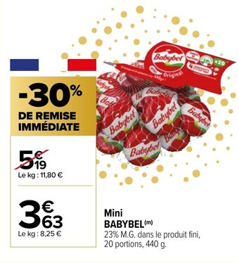 Carrefour Mini Babybel offre