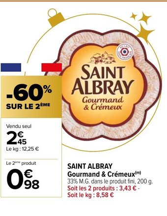 Carrefour Saint Albray offre