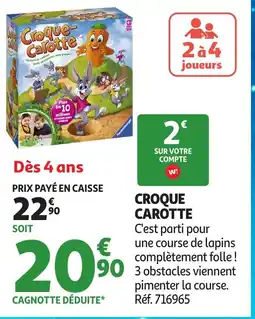 Auchan Croque carotte offre