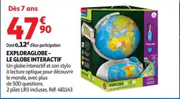 Auchan Exploraglobe - le globe interactif offre