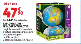 Auchan Exploraglobe - le globe interactif offre