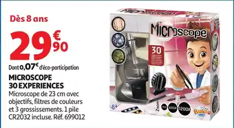 Auchan Microscope 30 experiences offre
