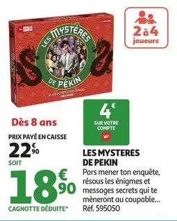 Auchan Les mysteres de pekin offre