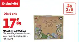 Auchan Mallette 240 jeux offre