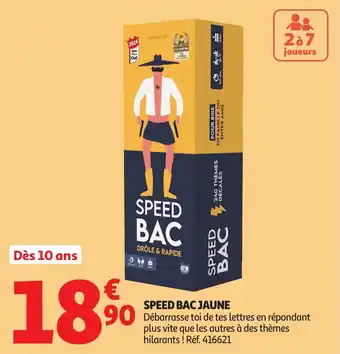 Auchan Speed bac jaune offre
