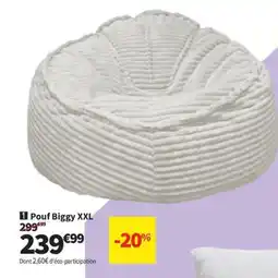 Conforama Pouf Biggy XXL offre