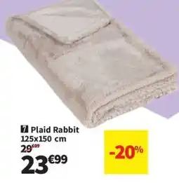 Conforama Plaid Rabbit 125x150 cm offre