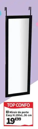 Conforama Miroir de porte Easy H.130xĹ.36 cm offre