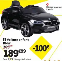Conforama Voiture enfant BMW offre
