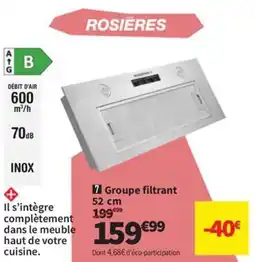 Conforama Groupe filtrant 52 cm offre