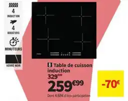 Conforama Table de cuisson induction offre