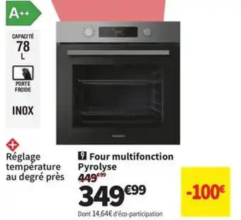 Conforama Four multifonction Pyrolyse offre