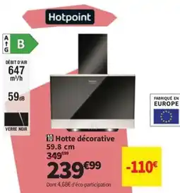 Conforama Hotte décorative 59.8 cm offre