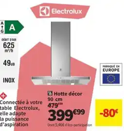 Conforama ELECTROLUX Hotte décor offre