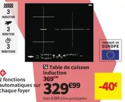 Conforama Table de cuisson induction offre