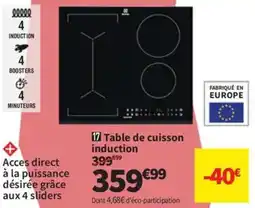 Conforama Table de cuisson induction offre