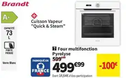 Conforama BRANDT Four multifonction Pyrolyse offre