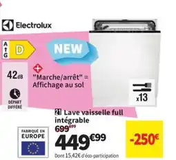 Conforama ELECTROLUX Lave vaisselle full intégrable offre
