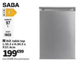 Conforama SABA Réf. table top offre