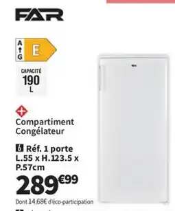Conforama FAR Réf. 1 porte L.55 x H.123.5 x P.57cm offre