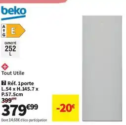 Conforama BEKO Ref 1 porte L.54 x H.144.7 x P.57.7 cm offre