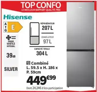 Conforama HISENSE Combiné offre