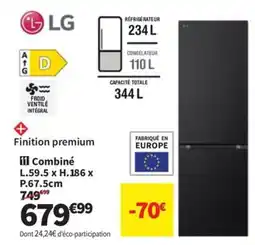 Conforama LG Combiné offre