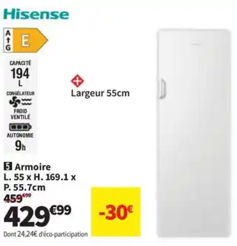 Conforama HISENSE Armoire offre