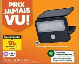 Castorama Projecteur LED solaire 750 Im offre