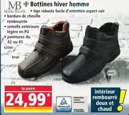 Norma MB Bottines hiver homme offre