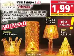 Norma I-glow mini lampe led cristaux offre
