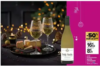 Carrefour A.O.P Pouilly-Vinzelles Maison Chausseron offre