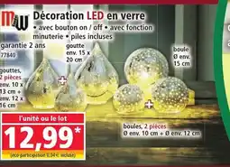 Norma Décoration led en verre offre
