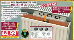 Norma TECHNAXX Ventilation pour radiateur offre