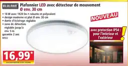 Norma BLULAXA Plafonnier LED avec détecteur de mouvement offre